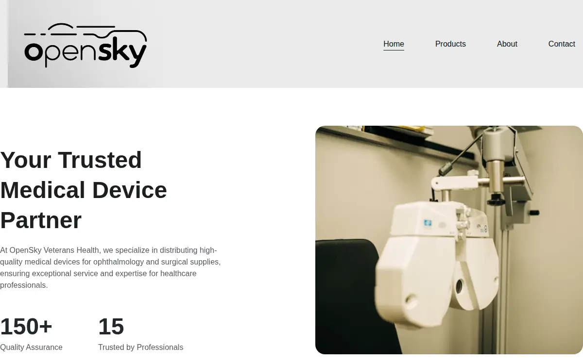 Homepage of Opensky Veterans Health