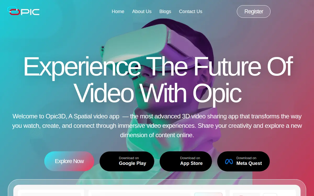 Homepage of Opic Technologies, INC