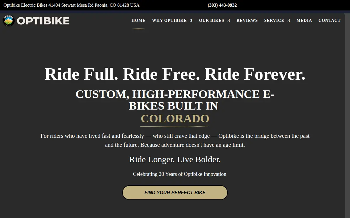 Homepage of Opti-bike, LLC