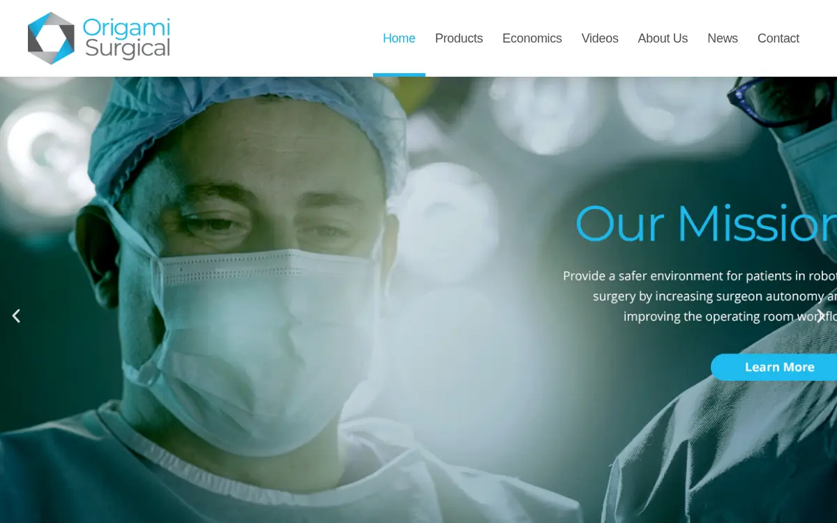 Homepage of Origami Surgical INC
