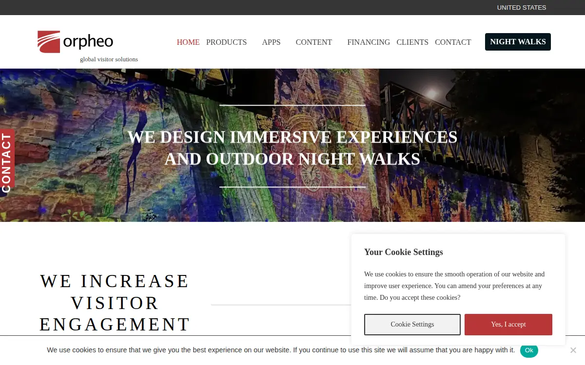 Homepage of Orpheo USA CORP