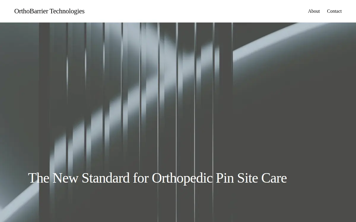 Homepage of Orthobarrier Technologies LLC