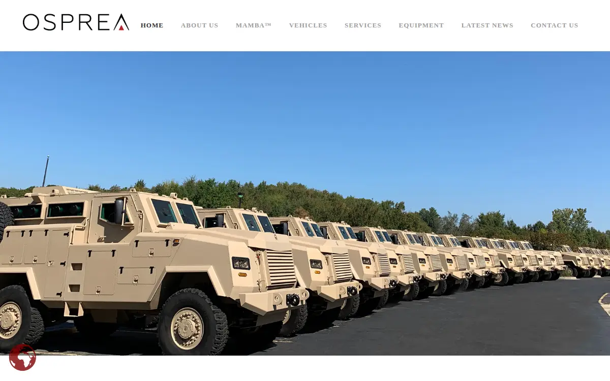 Homepage of Osprea Logistics USA LLC