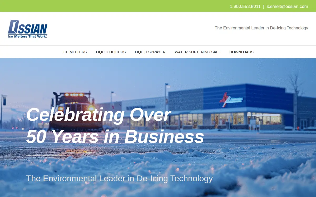 Homepage of Ossian INC