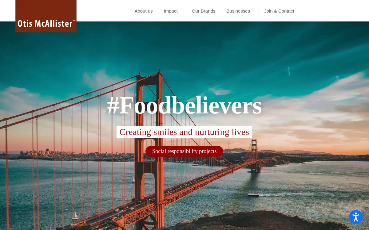 Homepage of Otis Mcallister, INC.