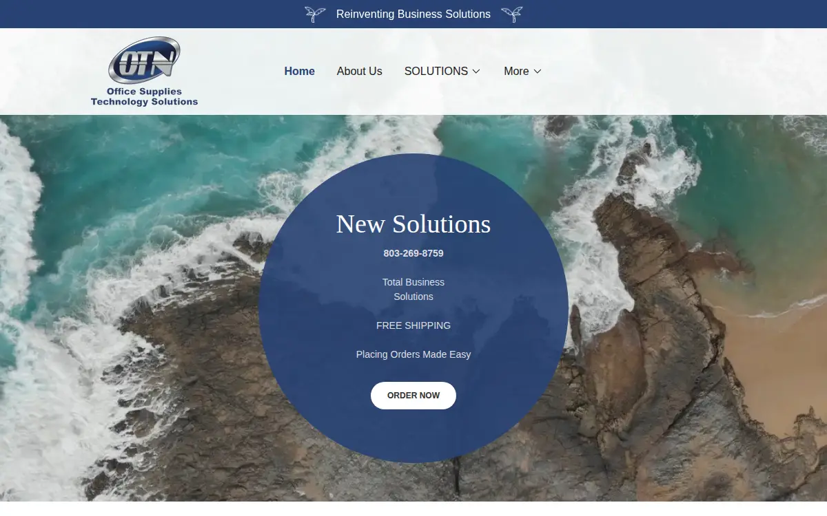 Homepage of Otn Solutions LLC
