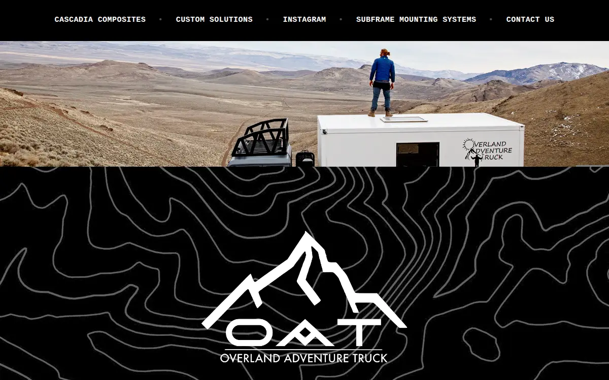 Homepage of Overland Adventure Truck, LLC