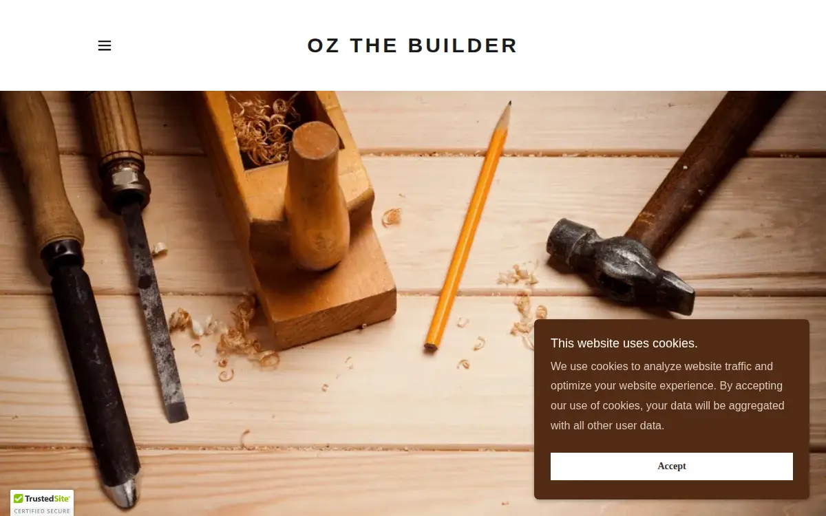 Homepage of Oz the Builder Woodworking, LLC
