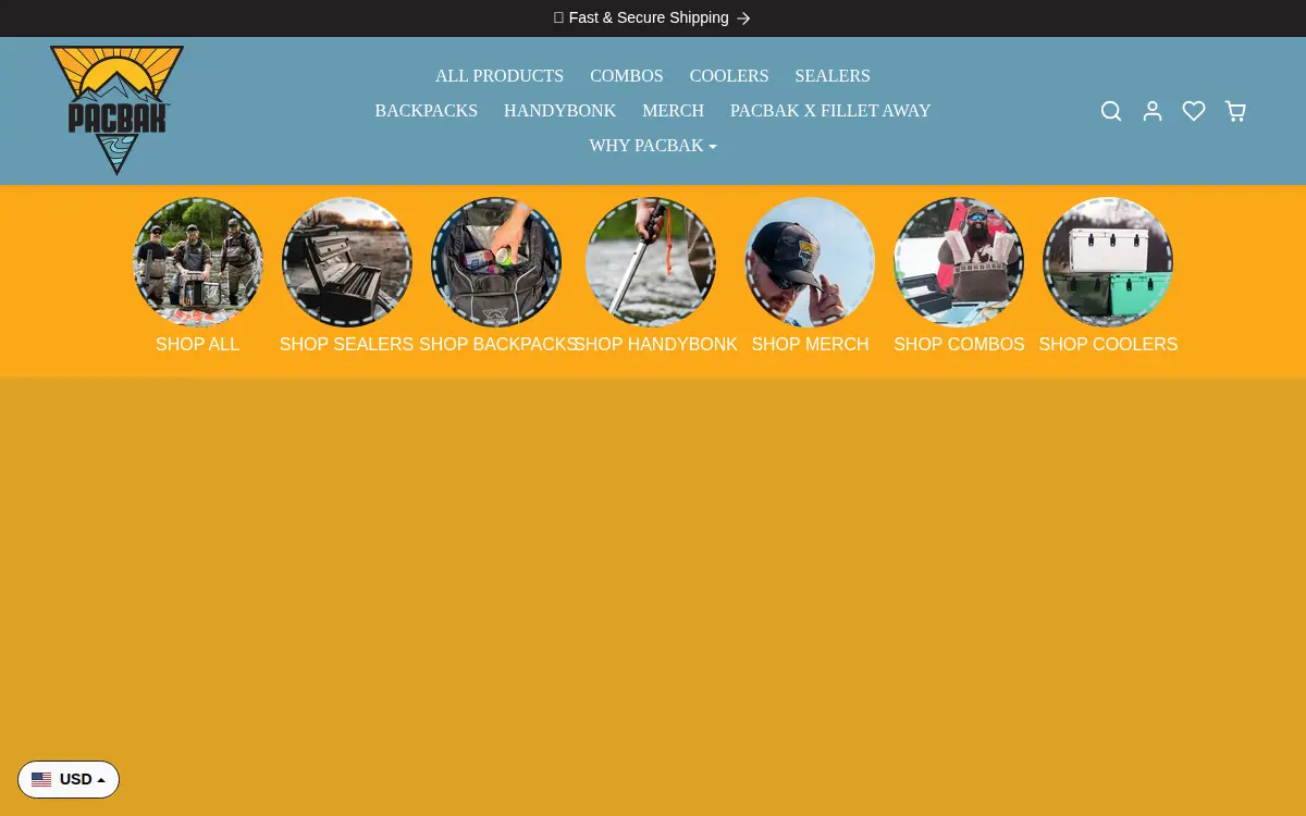 Homepage of Pacbak, INC.