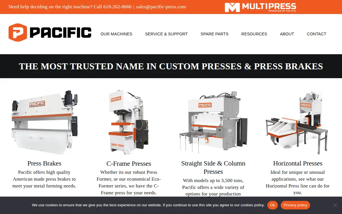 Homepage of Pacific Press Holdings LLC