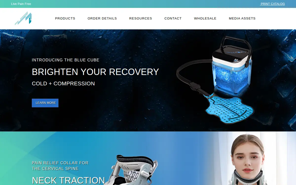 Homepage of Pain Management Technologies, INC.