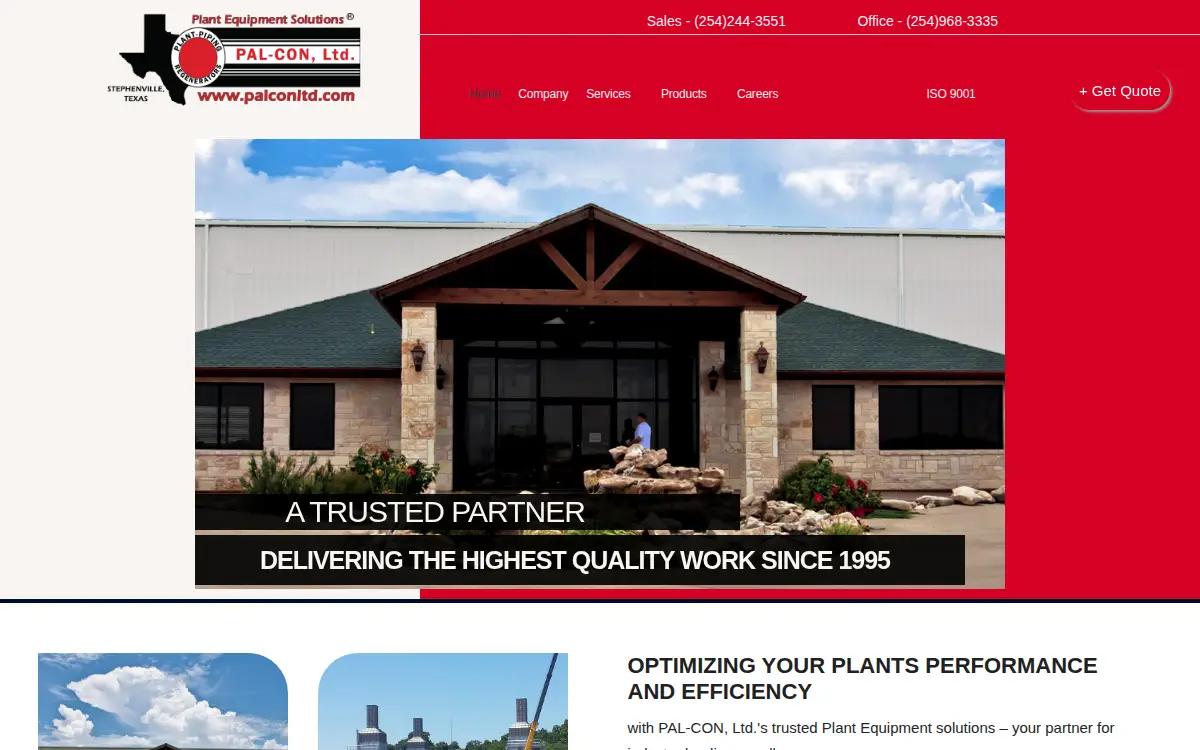 Homepage of Pal-con, LLC