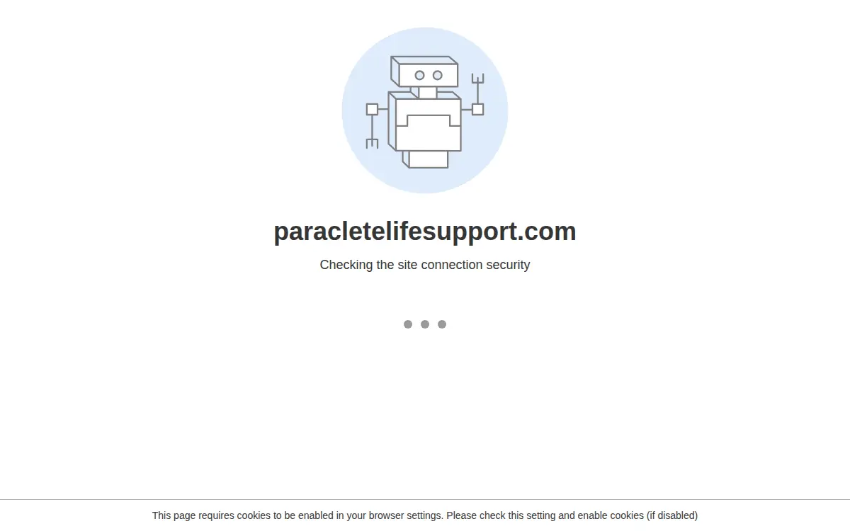 Homepage of Paraclete Aviation Life Support, LLC