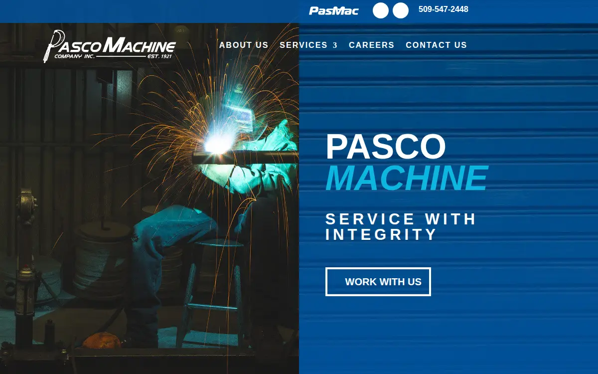Homepage of Pasco Machine CO