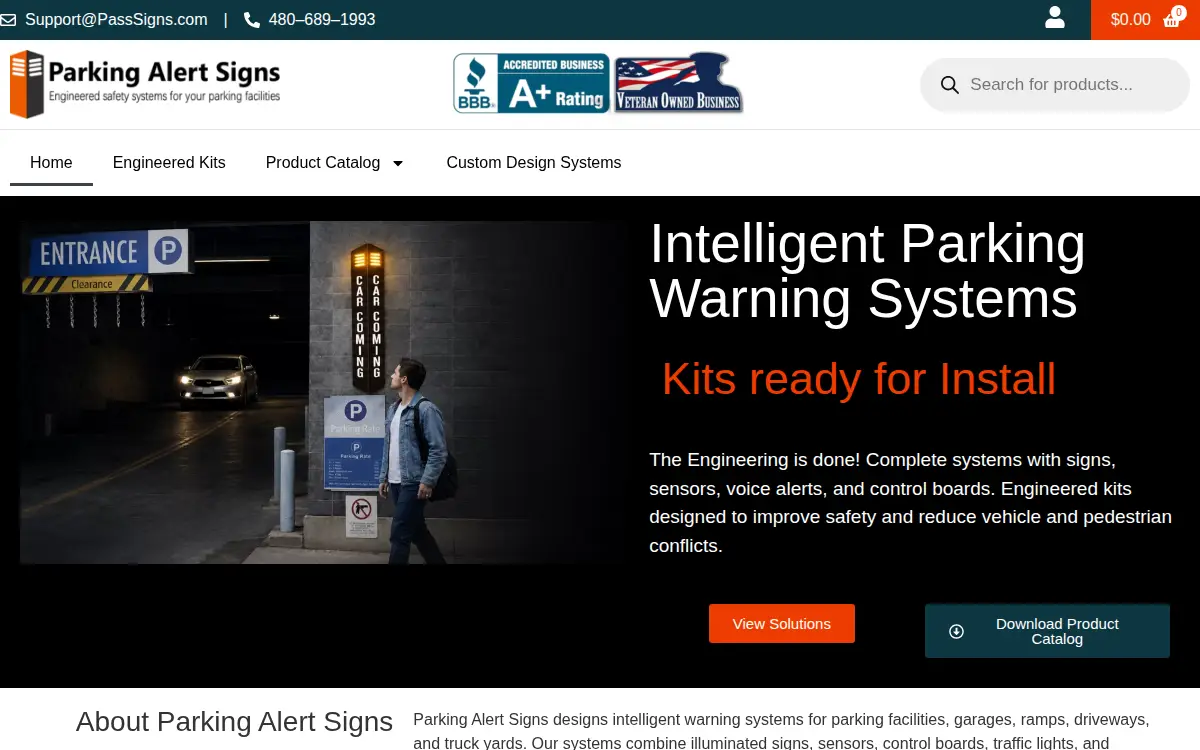 Homepage of Pass Signs LLC