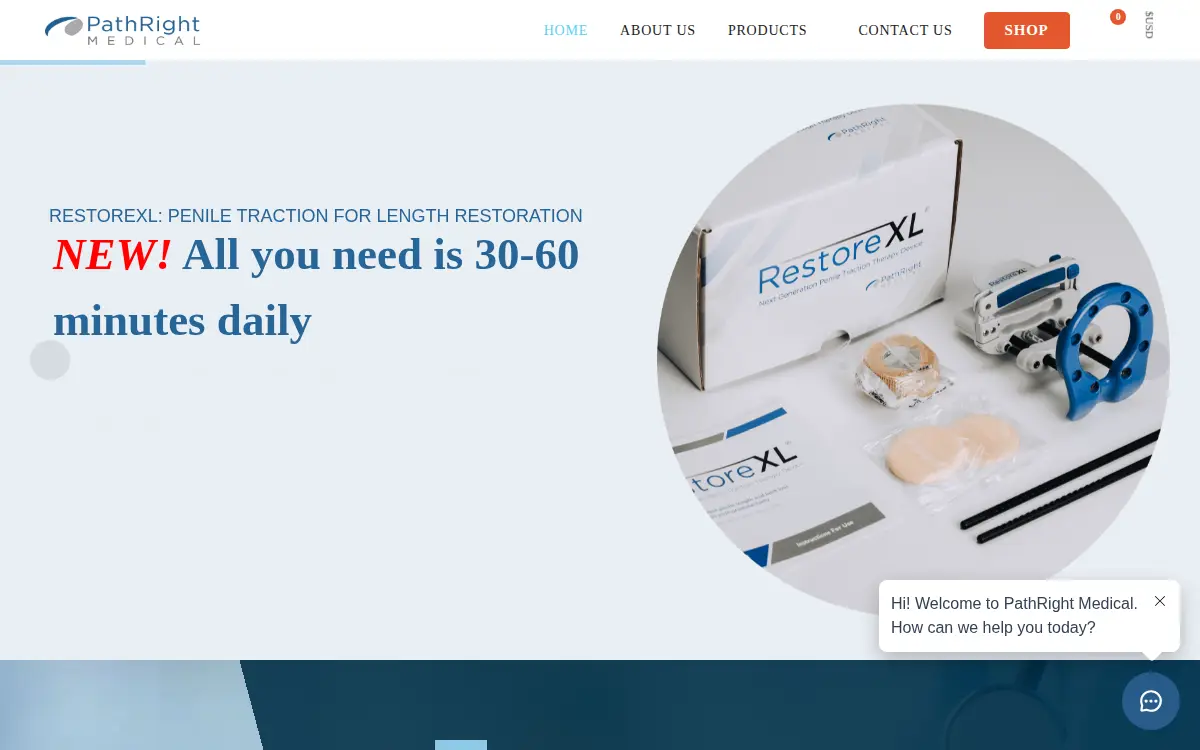 Homepage of Pathright Medical INC.