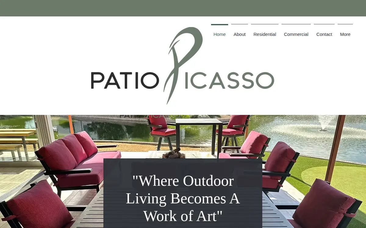 Homepage of Patio Picasso By Aag LLC