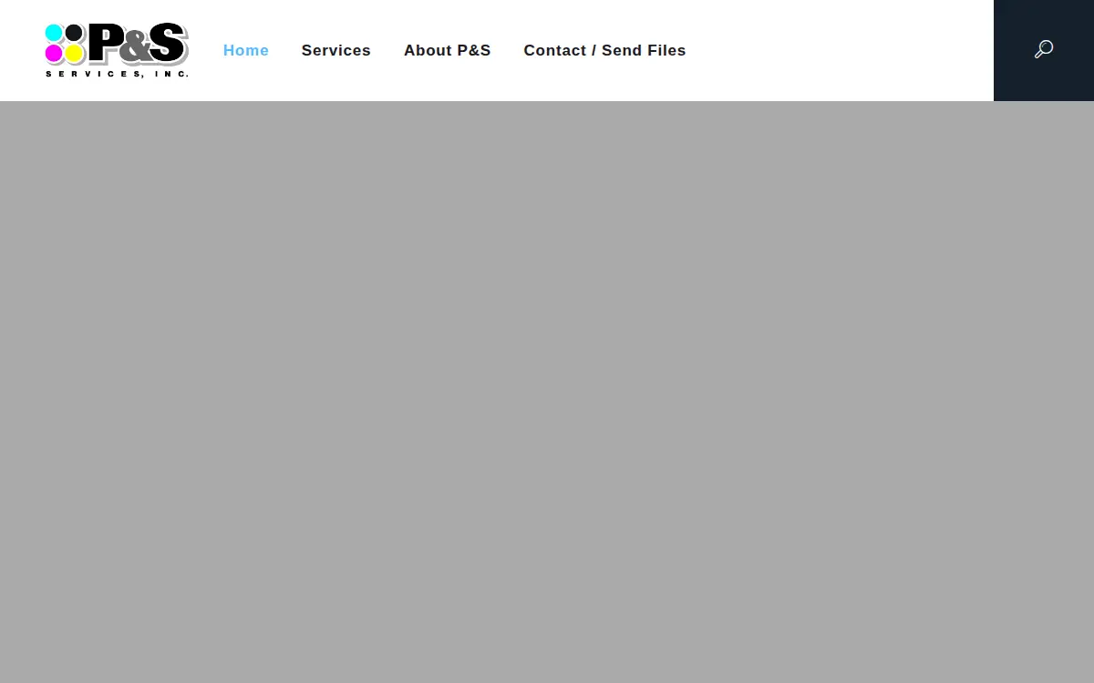 Homepage of P & S Services, INC.