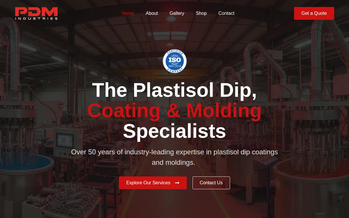 Homepage of Pdm Industries, INC