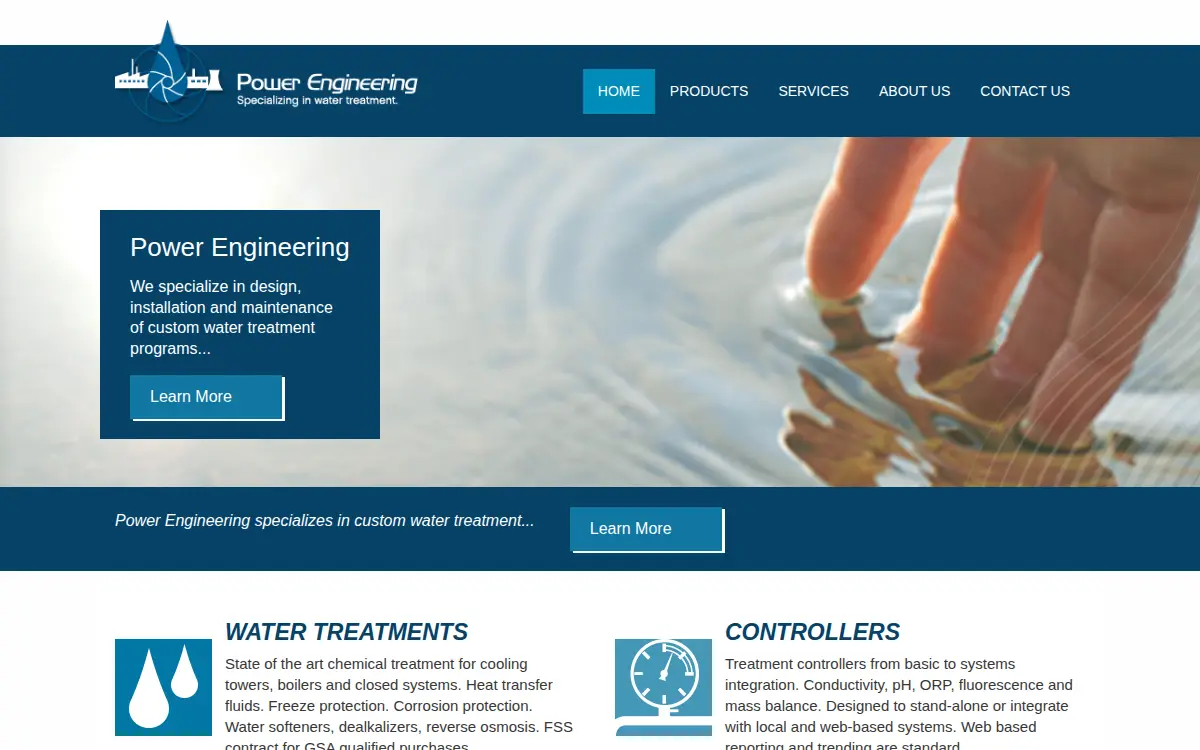 Homepage of Power Engineering Company, INC.