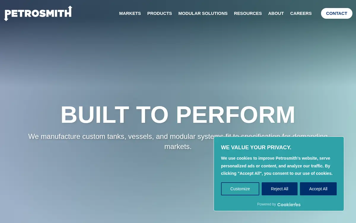 Homepage of Petrosmith Equipment Gp LLC
