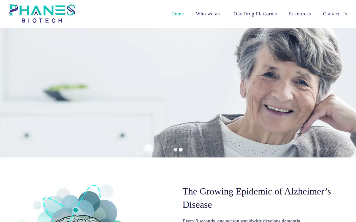Homepage of Phanes Biotech INC