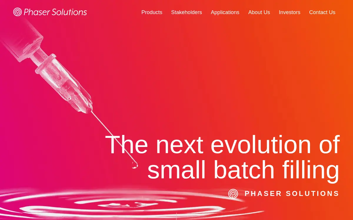 Homepage of Phaser Solutions, INC.