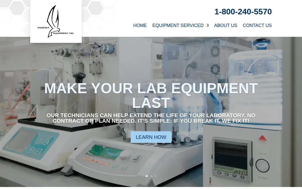 Homepage of Phoenix Equipment INC