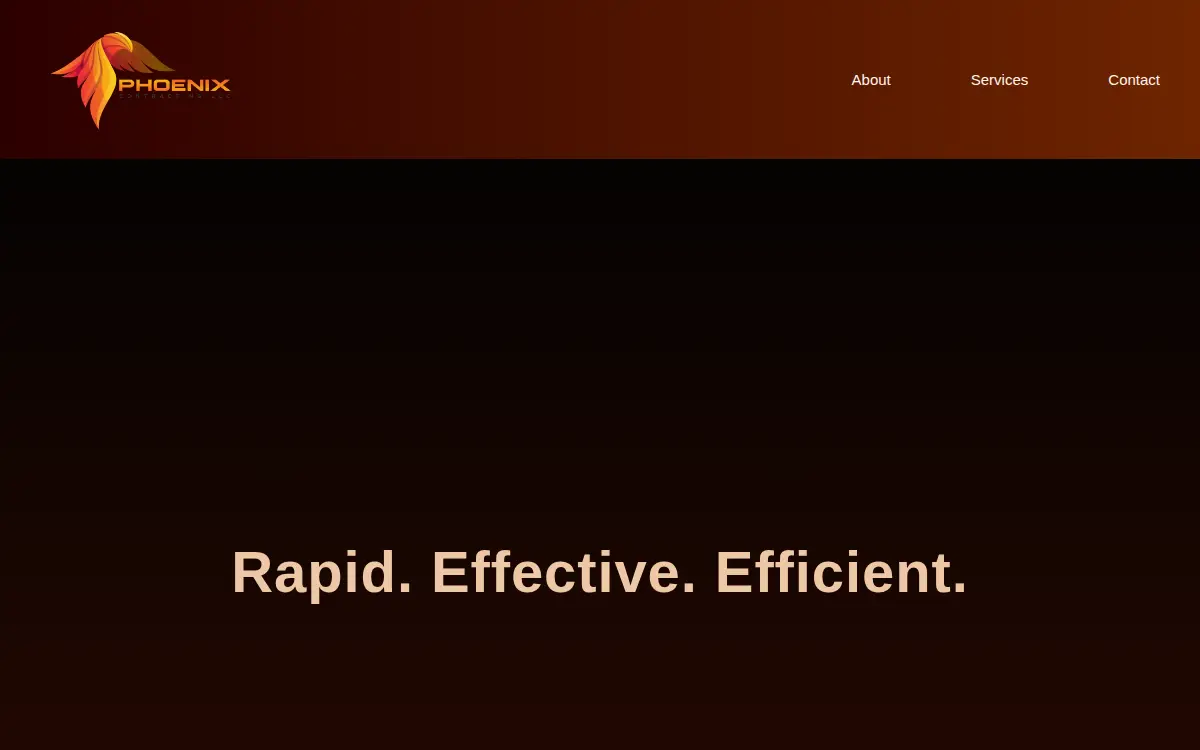 Homepage of Phoenix Contracting LLC
