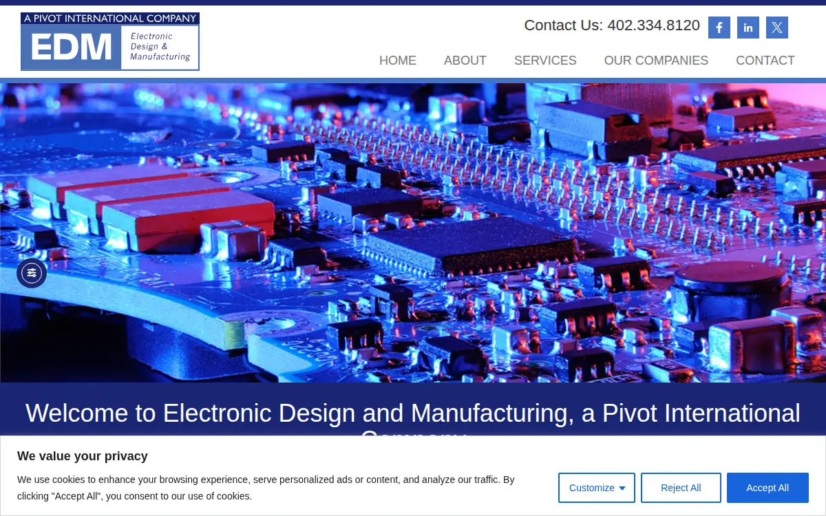 Homepage of Pivot-edm, INC.
