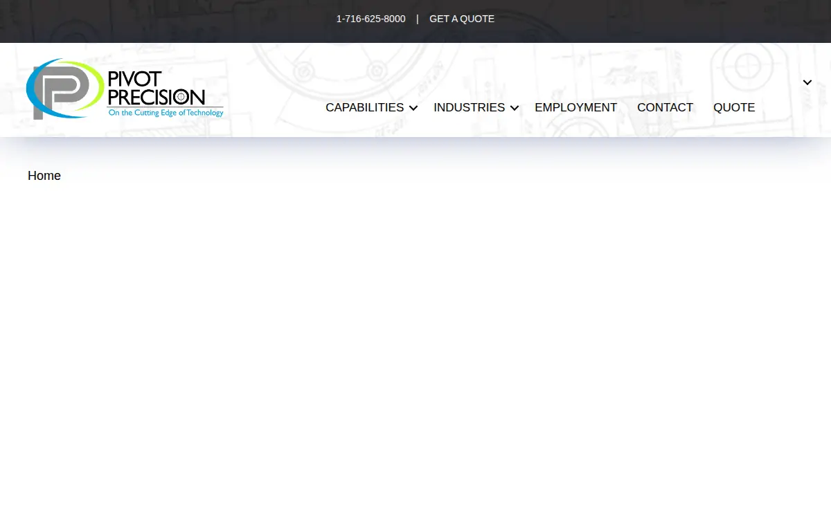 Homepage of Pivot Punch Corporation