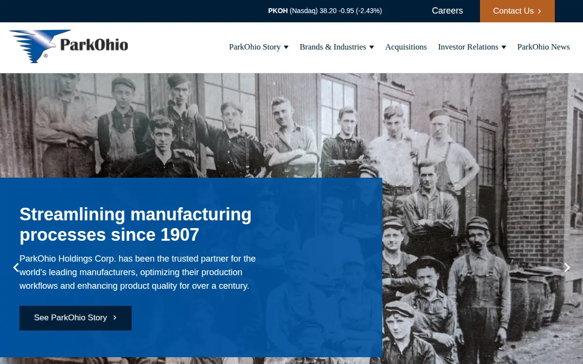 Homepage of Park-ohio Industries, INC.