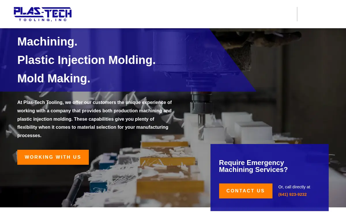 Homepage of Plas-tech Tooling INC