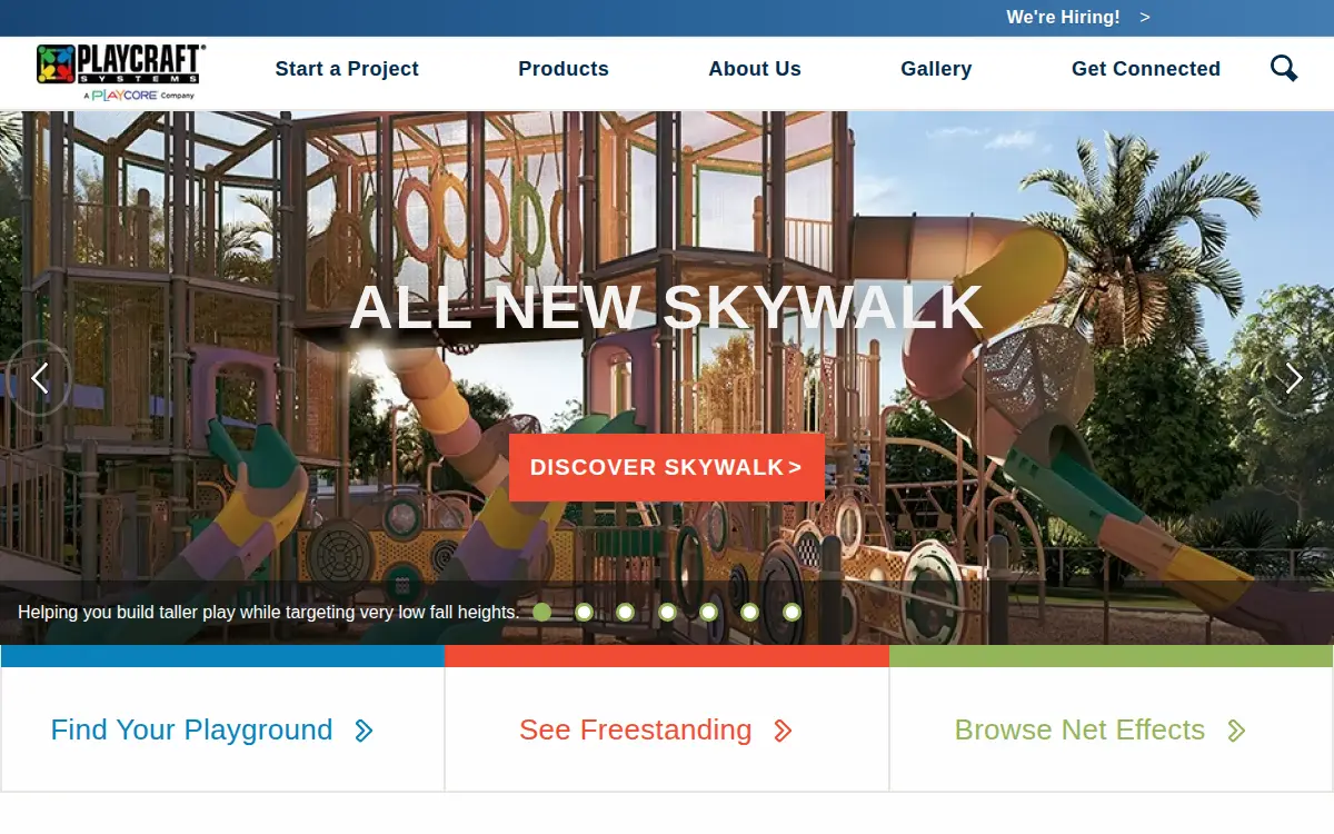Homepage of Playcraft Systems LLC