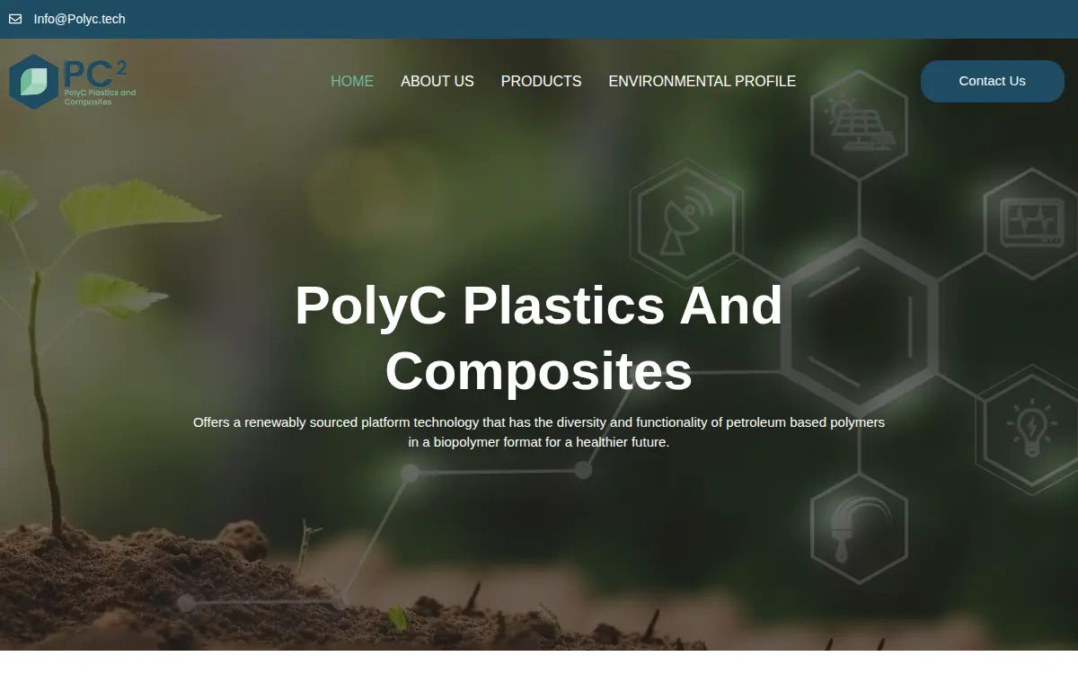 Homepage of Polyc Plastics and Composites LLC