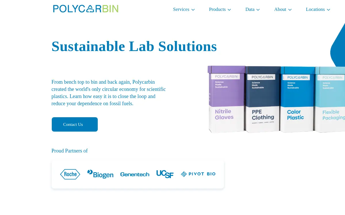 Homepage of Polycarbin INC