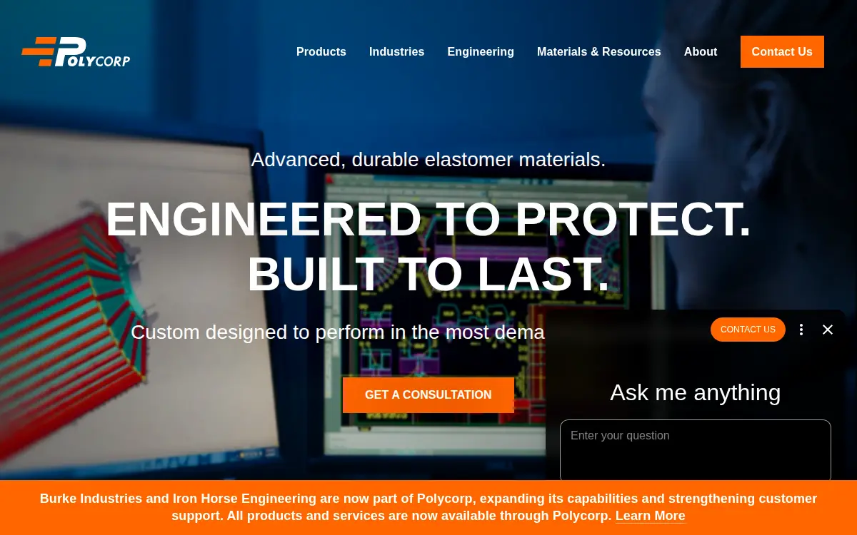 Homepage of Polycorp Us, LLC