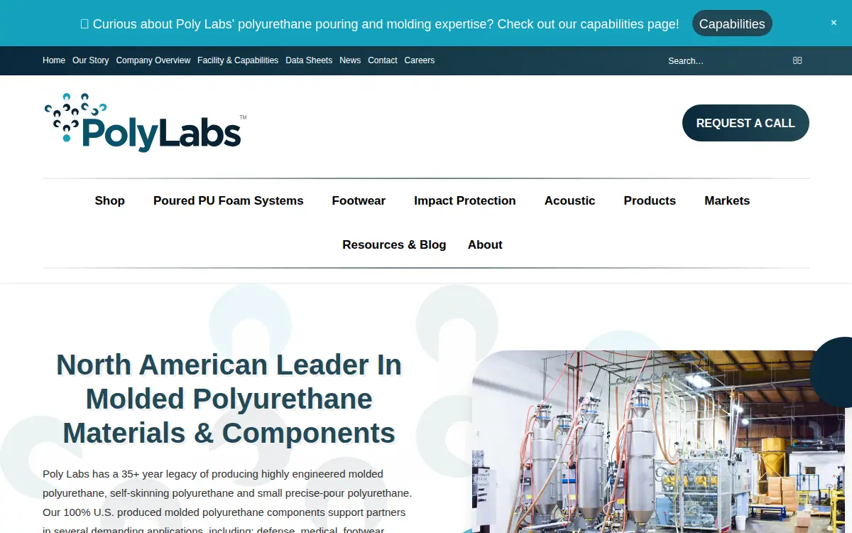 Homepage of Polymer Laboratories & Solutions LLC