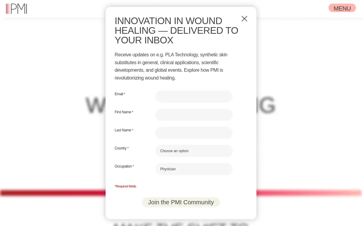 Homepage of Polymedics Innovations INC