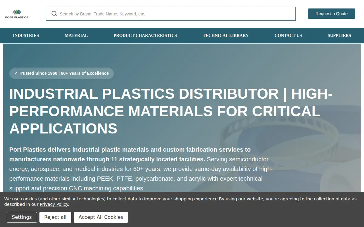 Homepage of Plastics Family Holdings, INC