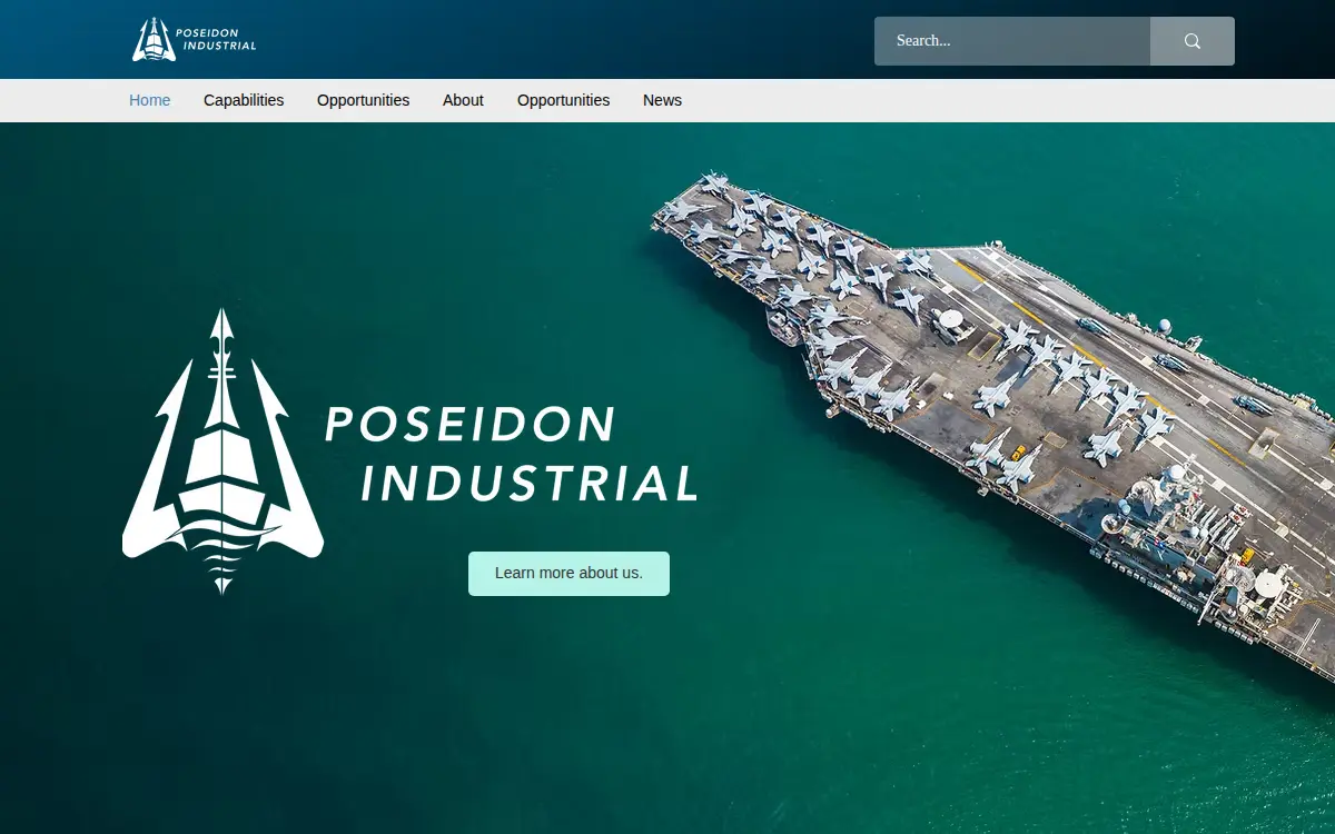 Homepage of Poseidon Industrial LLC
