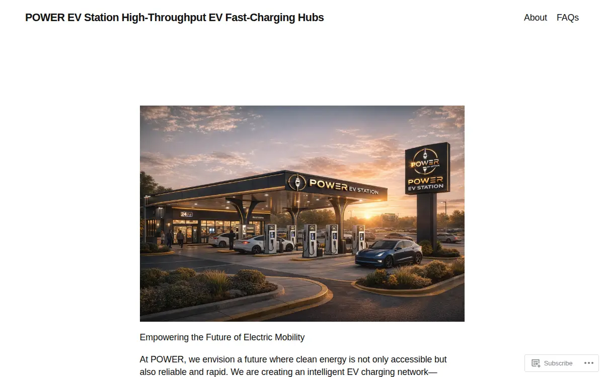 Homepage of Power Ev Station INC