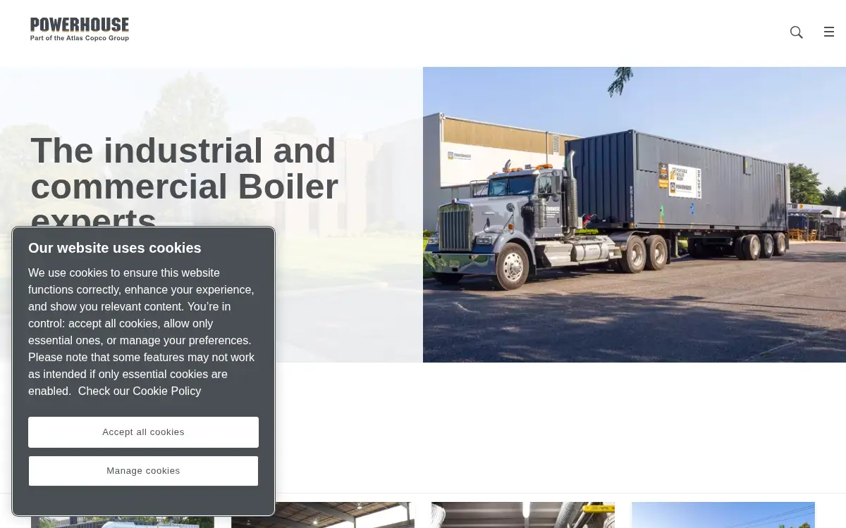 Homepage of Powerhouse Equipment & Engineering CO INC