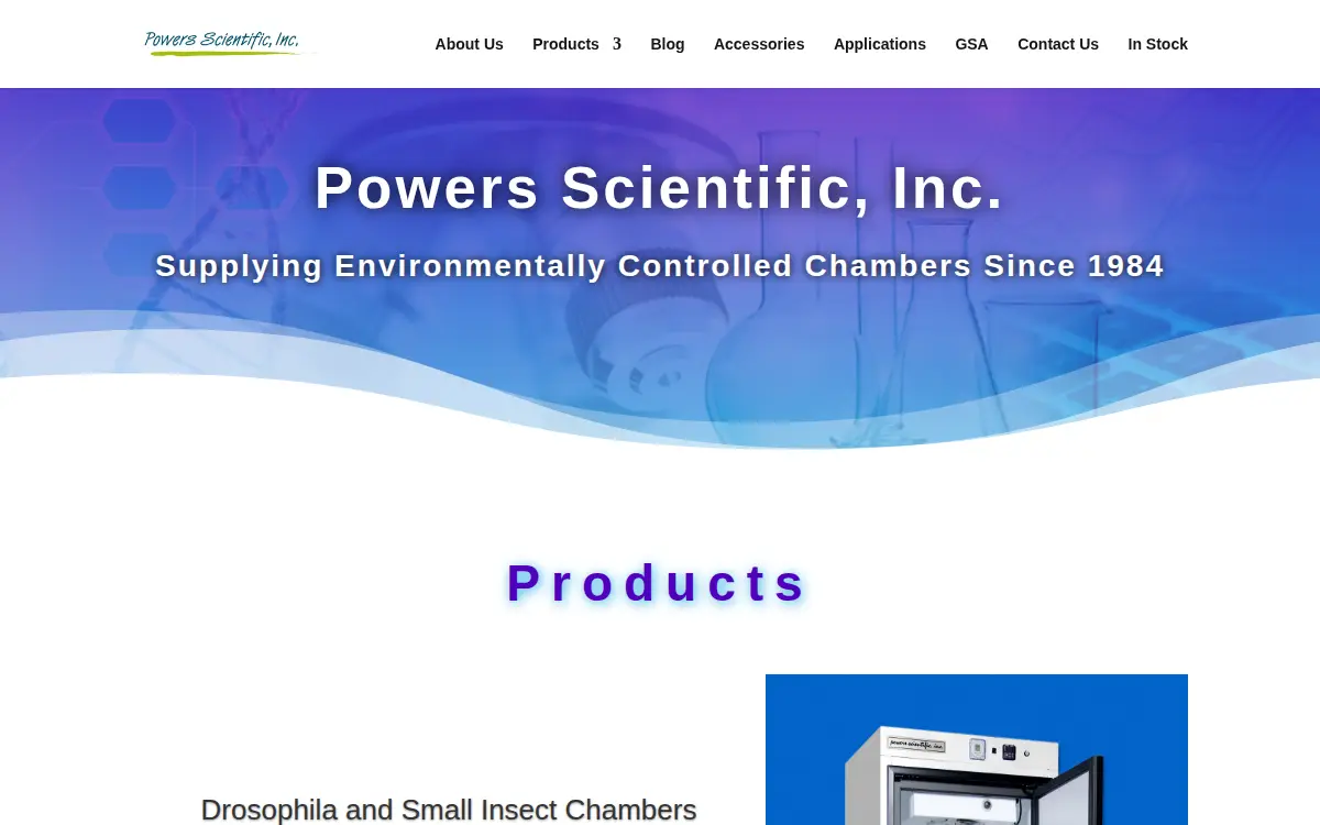 Homepage of Powers Scientific INC
