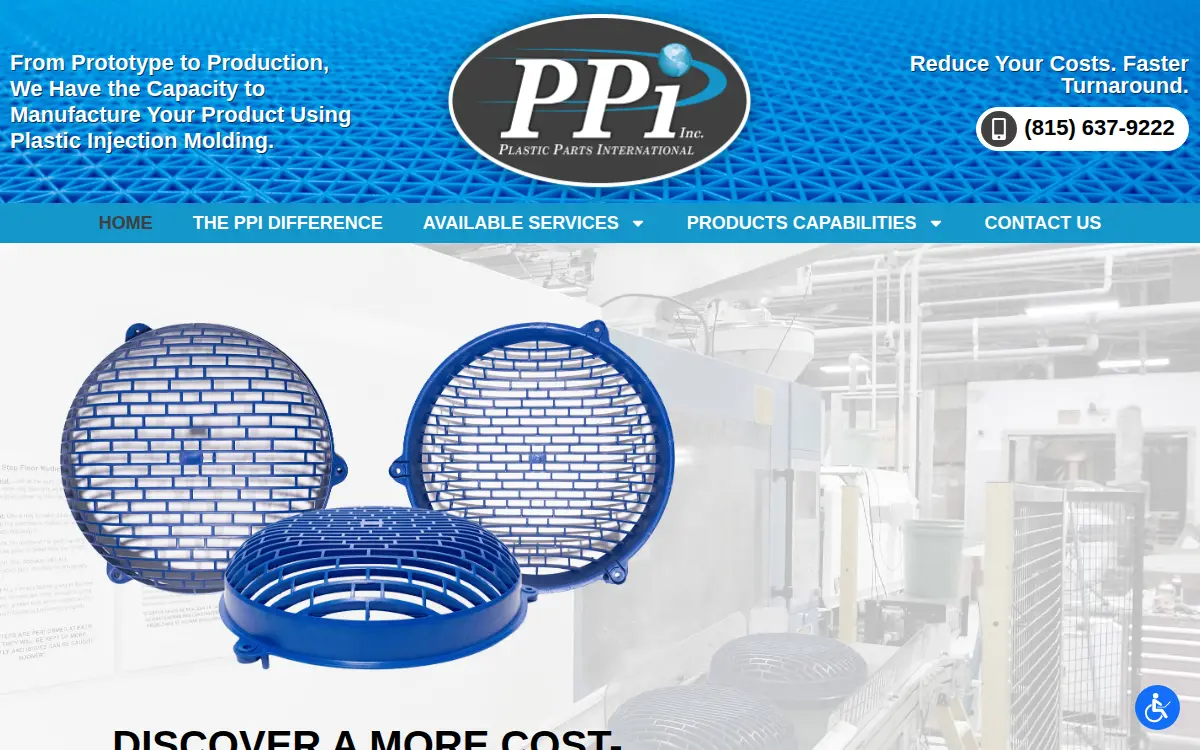 Homepage of Plastic Parts International, INC