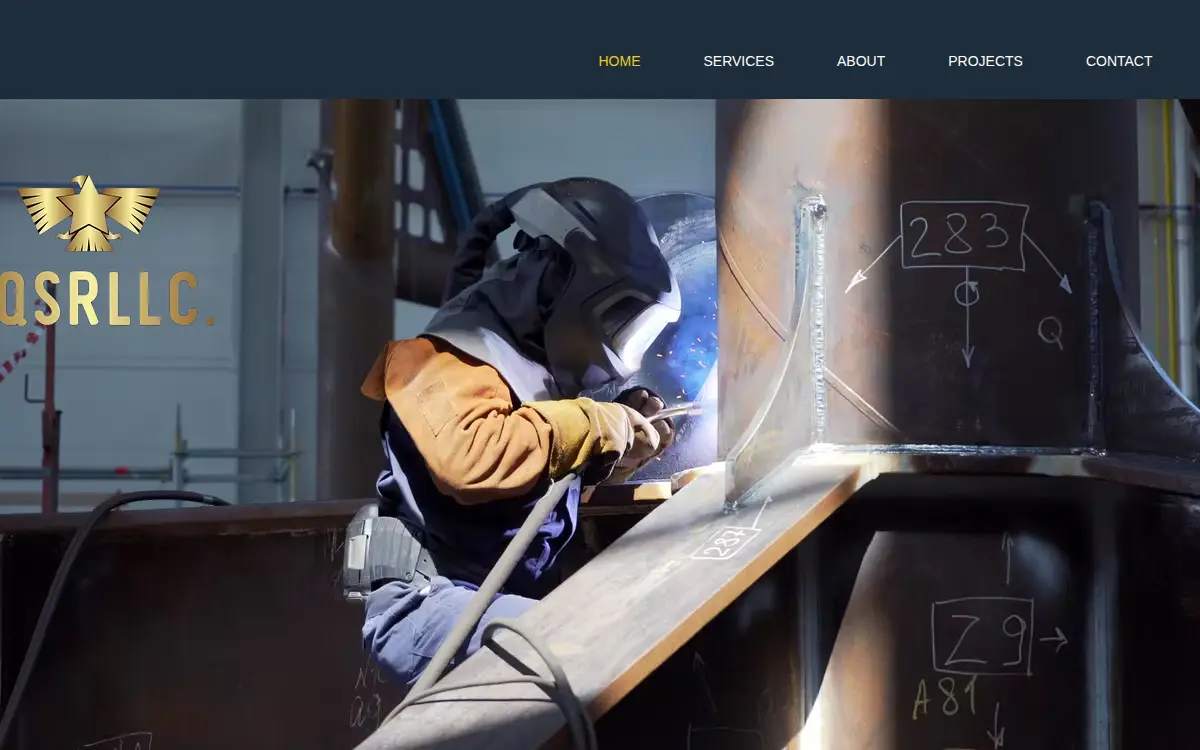 Homepage of Precision Quality Ship Repairs LLC