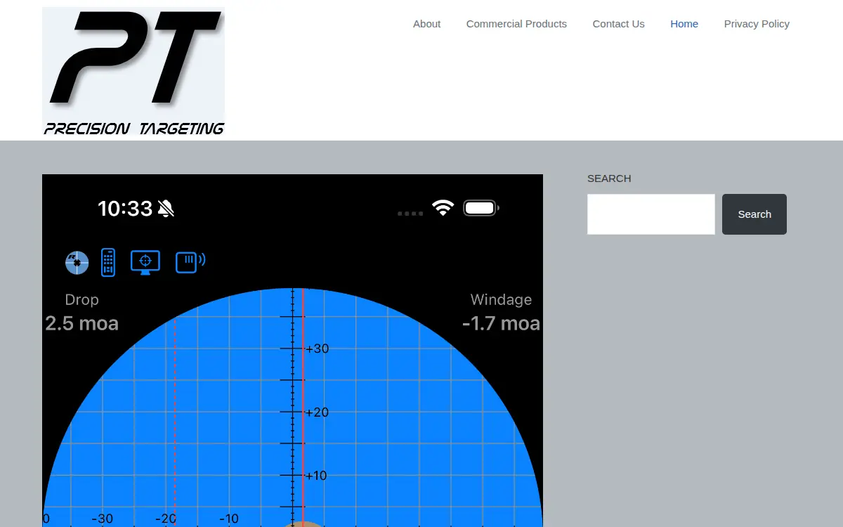 Homepage of Precision Targeting, LLC