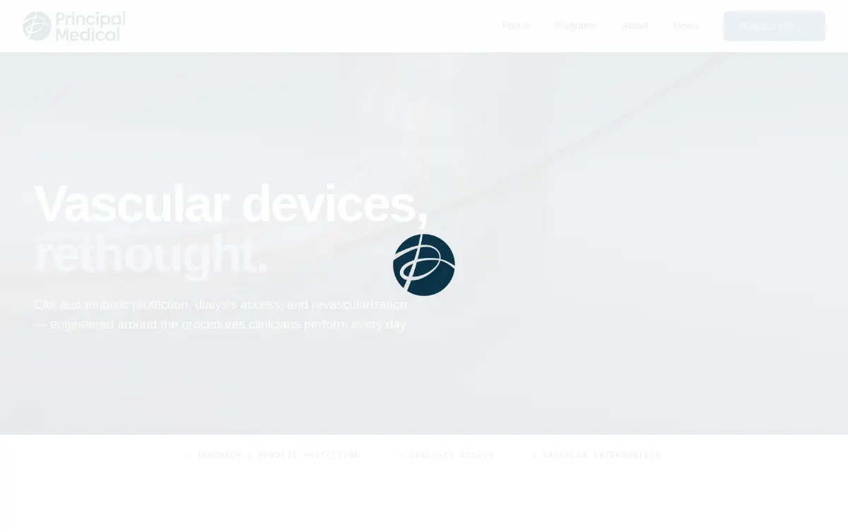 Homepage of Principal Medical INC.