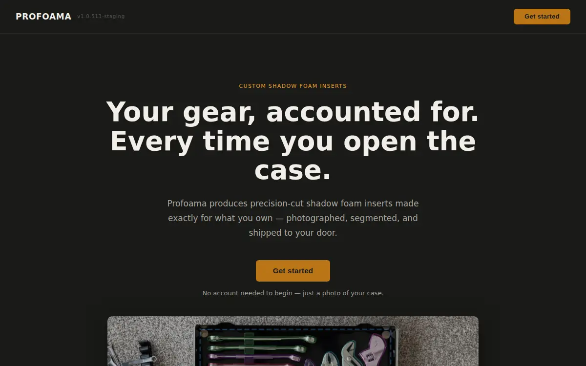 Homepage of Profoama Limited