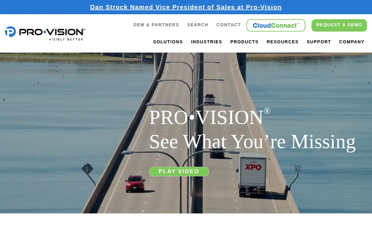 Homepage of Pro-vision Solutions, LLC